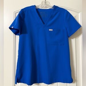 Figs Women's Catarina Scrub Top in Royal Blue